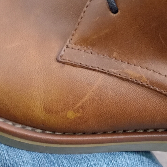 Aldo Men's Brown Leather & Tan Suede Tie Up Ankle Boot Shoes 8 - Picture 14 of 16